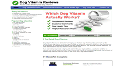 Desktop Screenshot of dogvitaminreviews.com